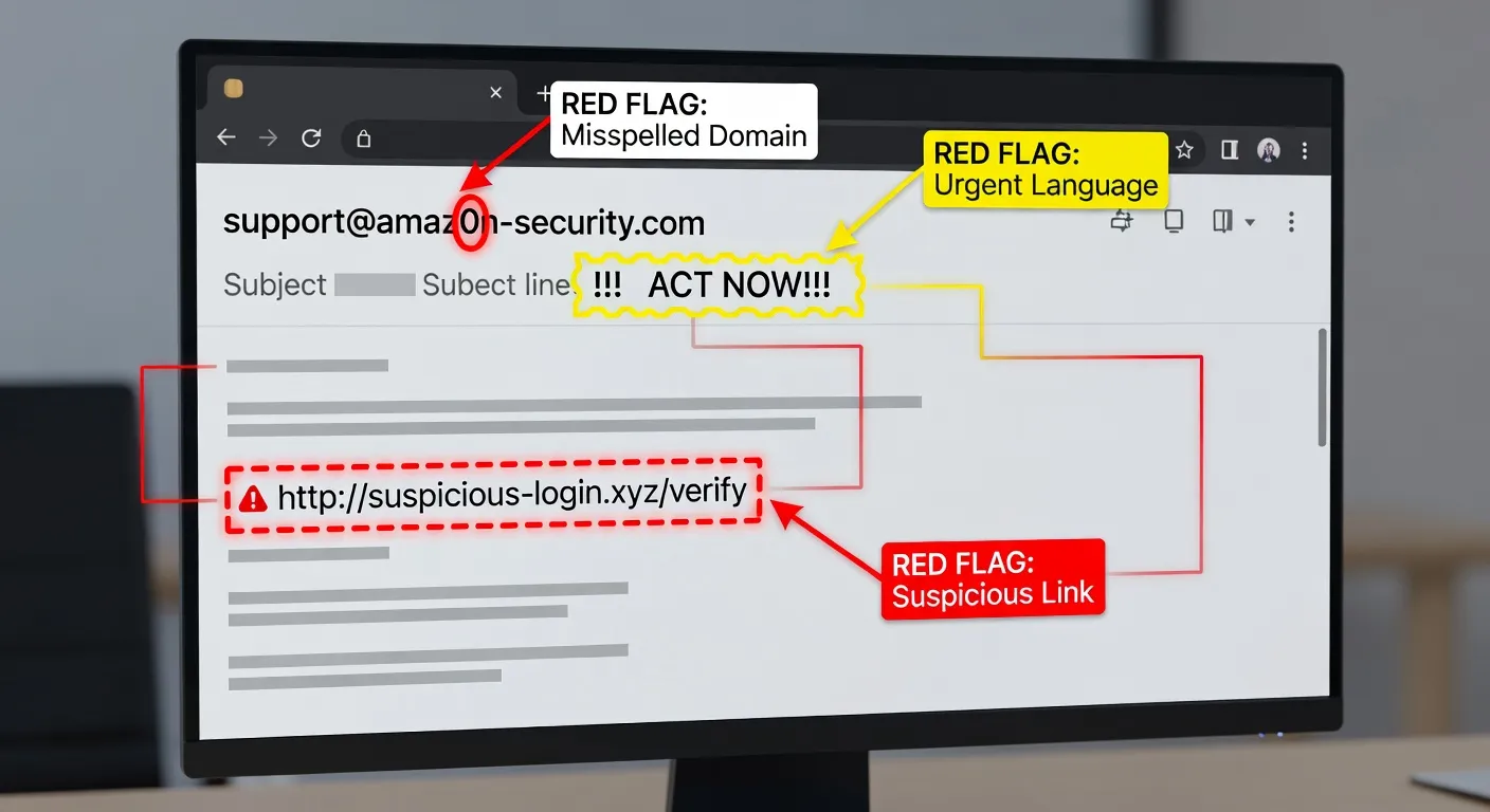 Techniques de phishing et signaux d'alerte