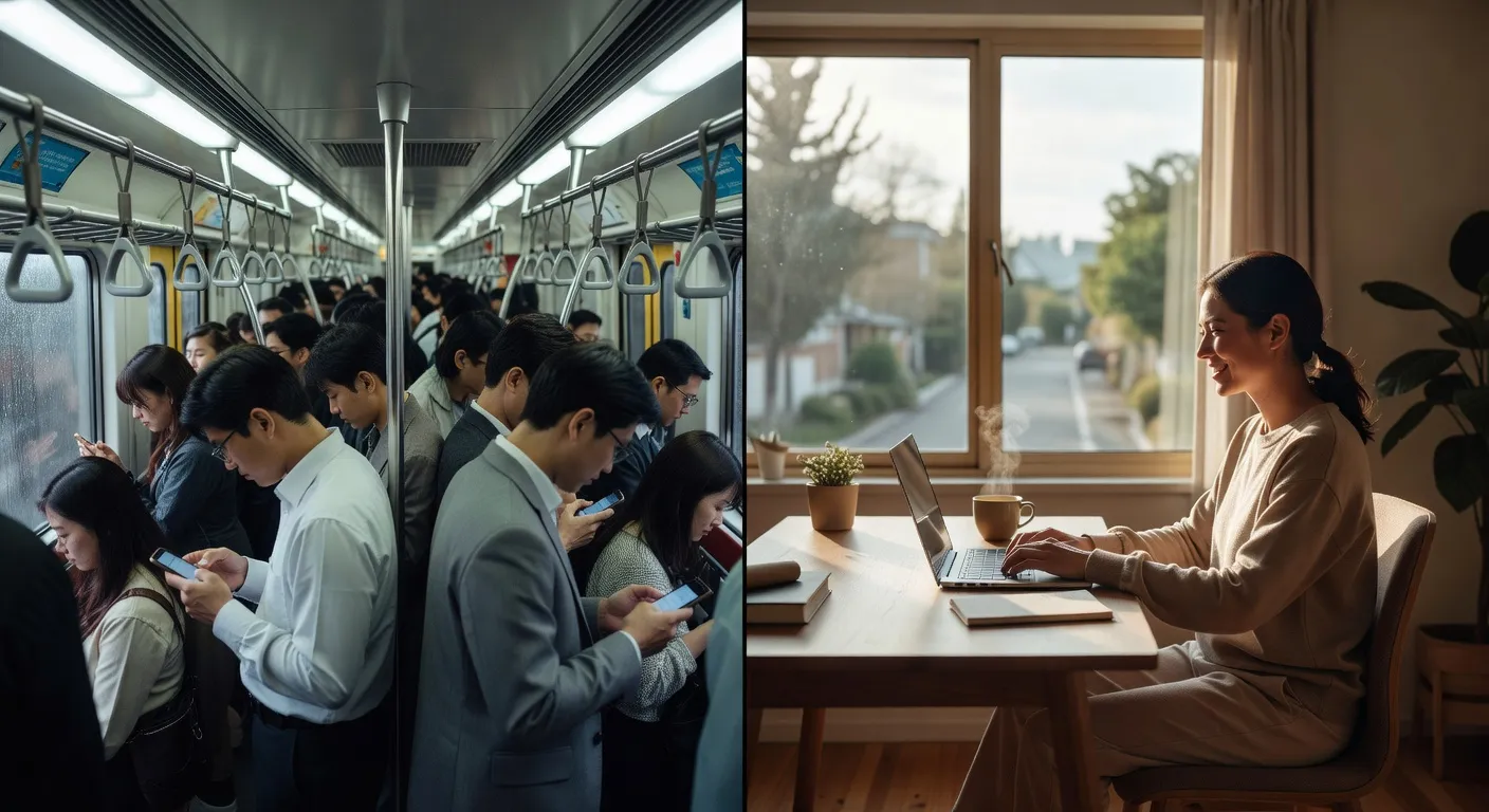 Espace de travail à distance moderne