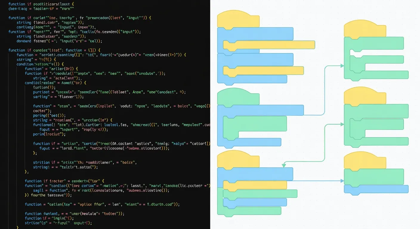 Comparaison code traditionnel versus no-code