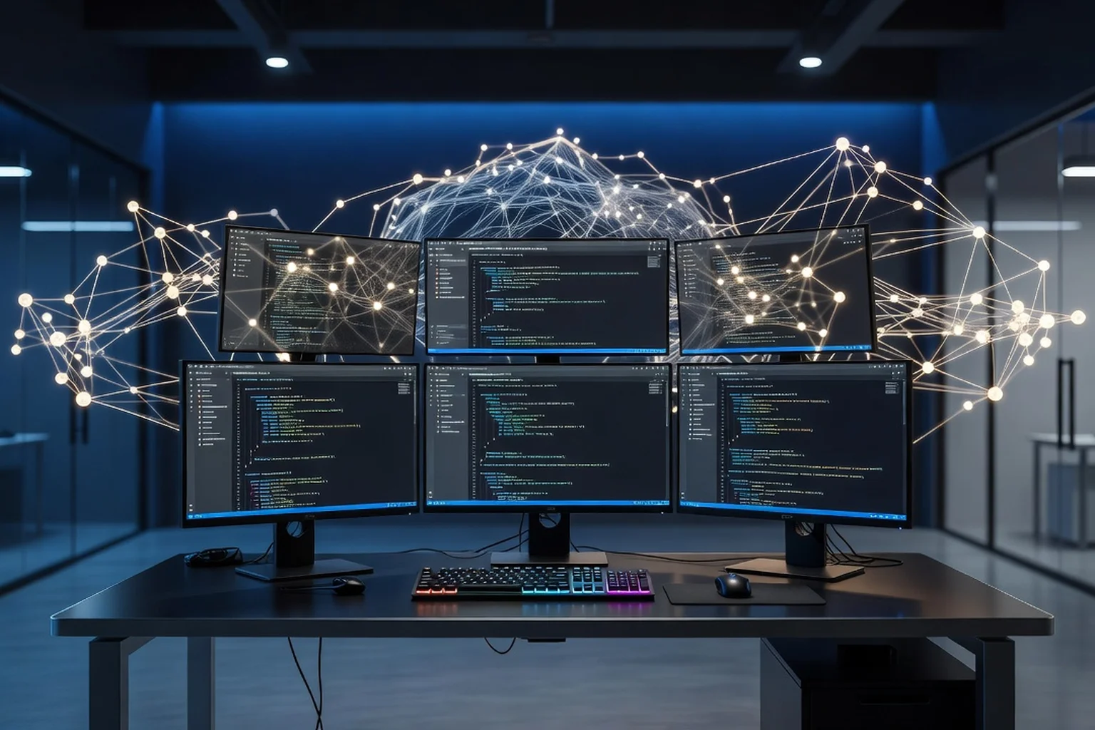 Développeur utilisant Claude Code avec Claude Sonnet 4.6 sur un écran de code agentique