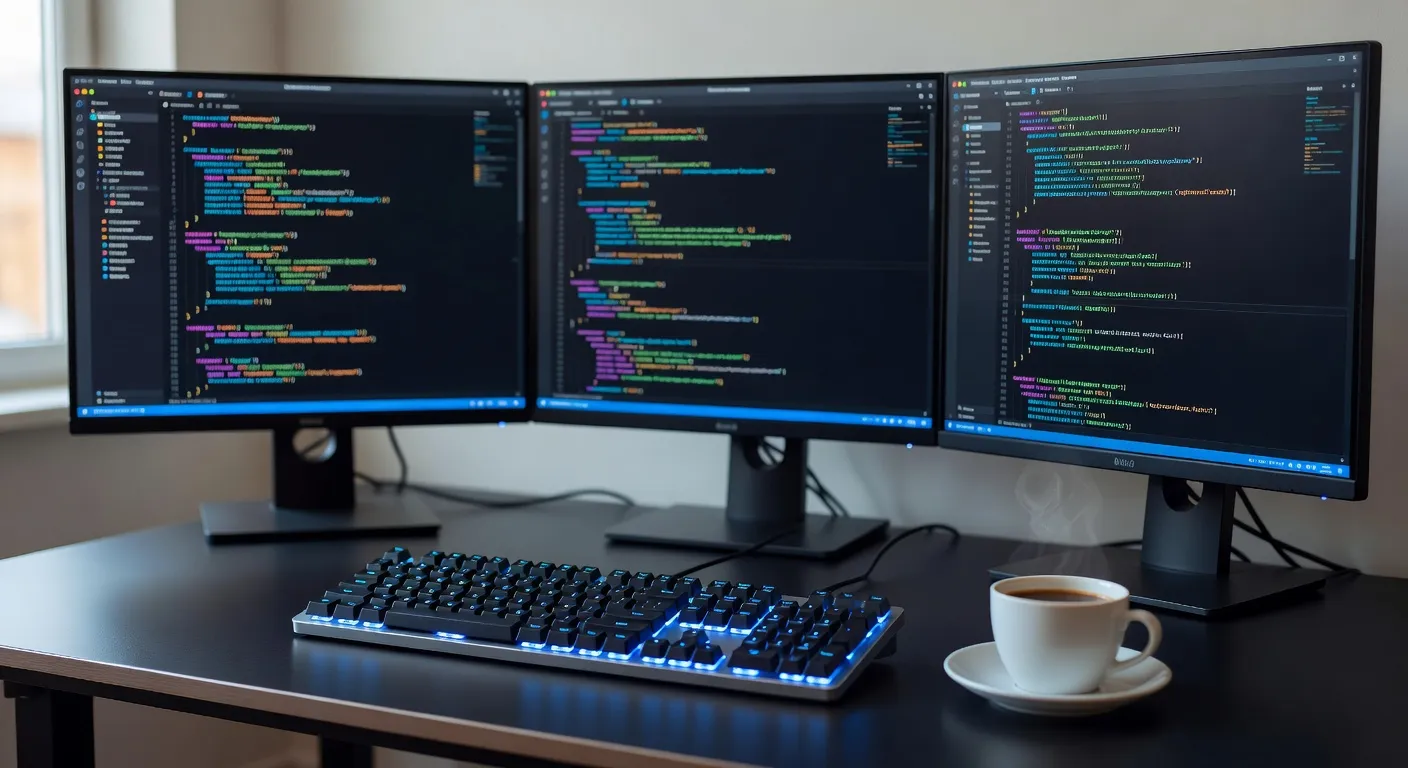 Développement web moderne avec éditeur de code