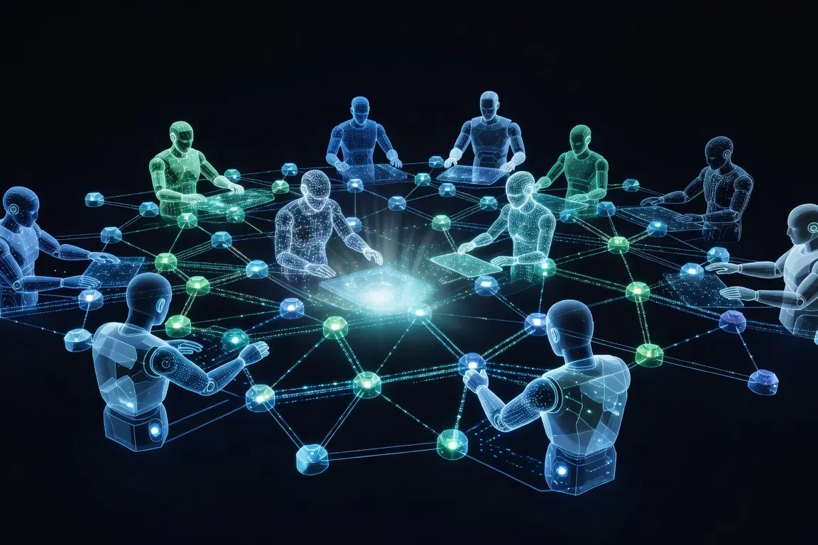 Agents IA autonomes en réseau — IA agentique 2026