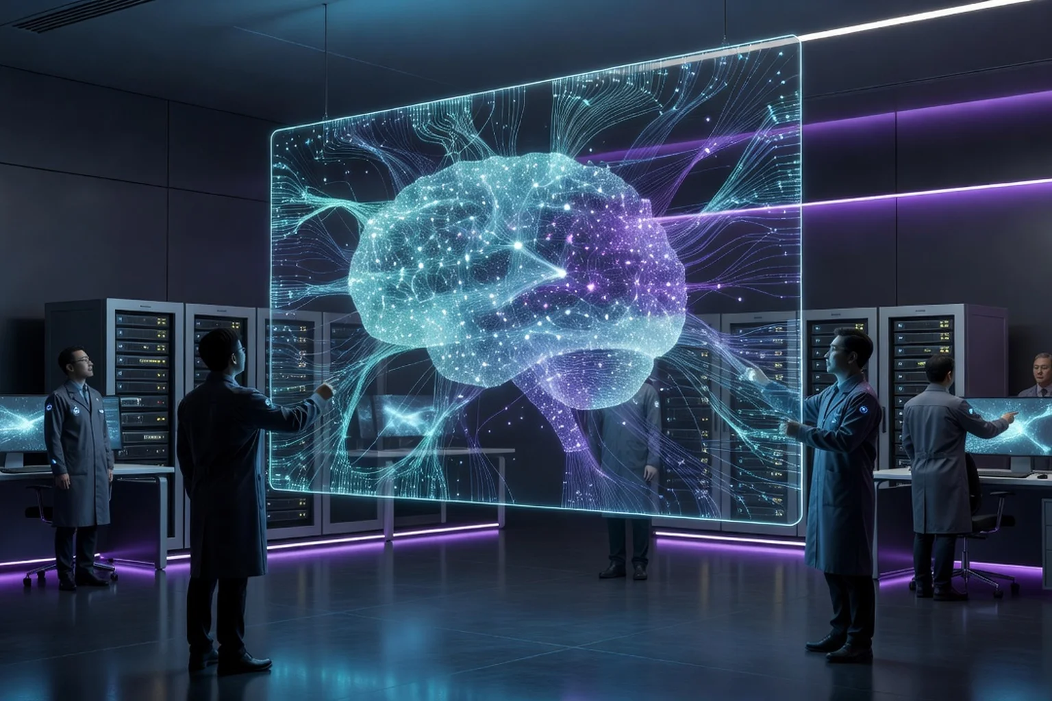 Visuel conceptuel du modèle Kimi K2.6 par Moonshot AI, open weights et architecture MoE